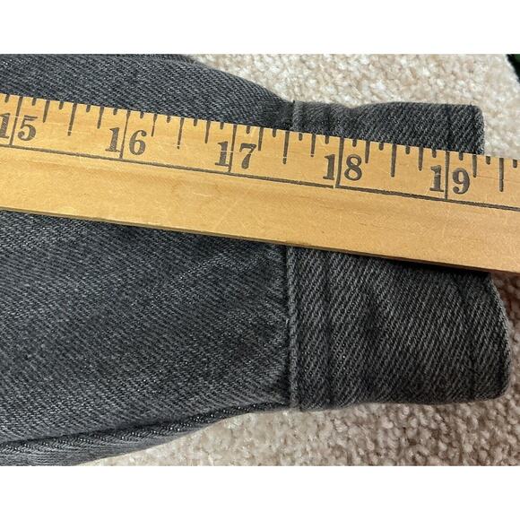 Vintage 1990’s I.B. Diffusion Beaded Gray Denim Jean Jacket Womens Size 6 - Picture 7 of 9